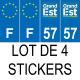 64 Pau sticker plate registration city