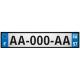 Lot de 4 autocollants bleu 57 MOSELLE Grand-Est - F Europe nouvelles régions immatriculation auto sticker