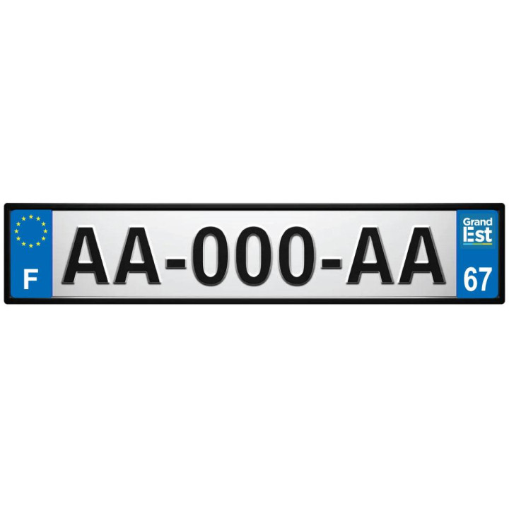 64 Pau sticker plate registration city