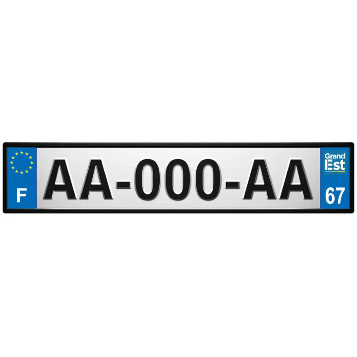 64 Pau placa etiqueta de registro de la ciudad