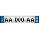 64 Pau sticker plate registration city