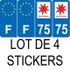 64 Pau-aufkleber plakette ez stadt