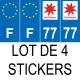 64 Pau sticker plate registration city