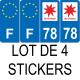 64 Pau adesivo piastra di registrazione city