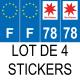 64 Pau adesivo piastra di registrazione city