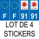 64 Pau sticker plate registration city