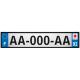 Lot de 4 autocollants bleu 92 HAUTS DE SEINE Ile de France - F Europe nouvelles régions immatriculation auto sticker