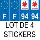 64 Pau sticker plate registration city