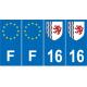 64 Pau sticker plate registration city