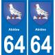 64 Abidos stemma adesivo piastra adesivi città