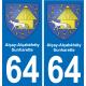 64 Alçay-Alçabéhéty-Sunharette blason autocollant plaque stickers ville