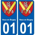 01 Vaux-en-Bugey city sticker, plate sticker