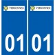 01 Versonnex logo ville autocollant plaque sticker