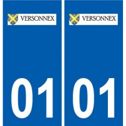 01 Versonnex logo ville autocollant plaque sticker