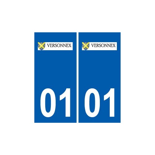 01 Versonnex logo ville autocollant plaque sticker