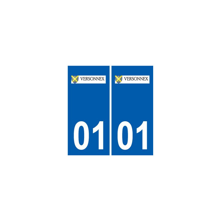 01 Versonnex logo ville autocollant plaque sticker