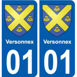 01 Versonnex ville autocollant plaque sticker
