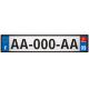 Lot de 4 autocollants bleu 09 ARIEGE Occitanie - F Europe nouvelles régions immatriculation auto sticker