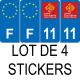 64 Pau adesivo piastra di registrazione city
