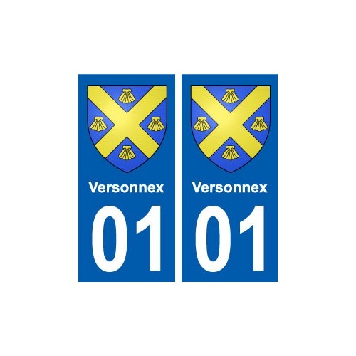 01 Versonnex ville autocollant plaque sticker