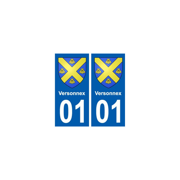 01 Versonnex ville autocollant plaque sticker