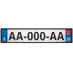 64 Pau sticker plate registration city