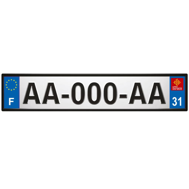 64 Pau placa etiqueta de registro de la ciudad