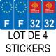 64 Pau sticker plate registration city