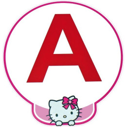 A jeune conducteur apprenti autocollant adhésif Hello Kitty