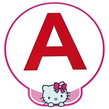A jeune conducteur apprenti autocollant adhésif Hello Kitty