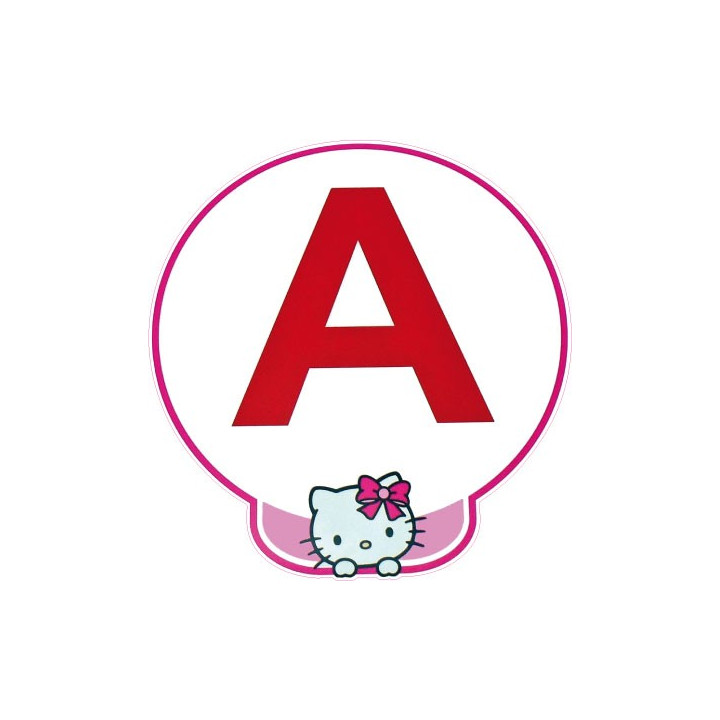 A jeune conducteur apprenti autocollant adhésif Hello Kitty