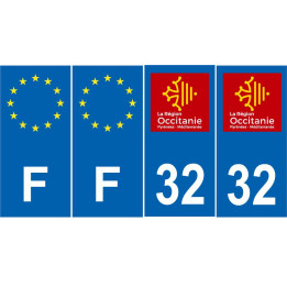 64 Pau sticker plate registration city