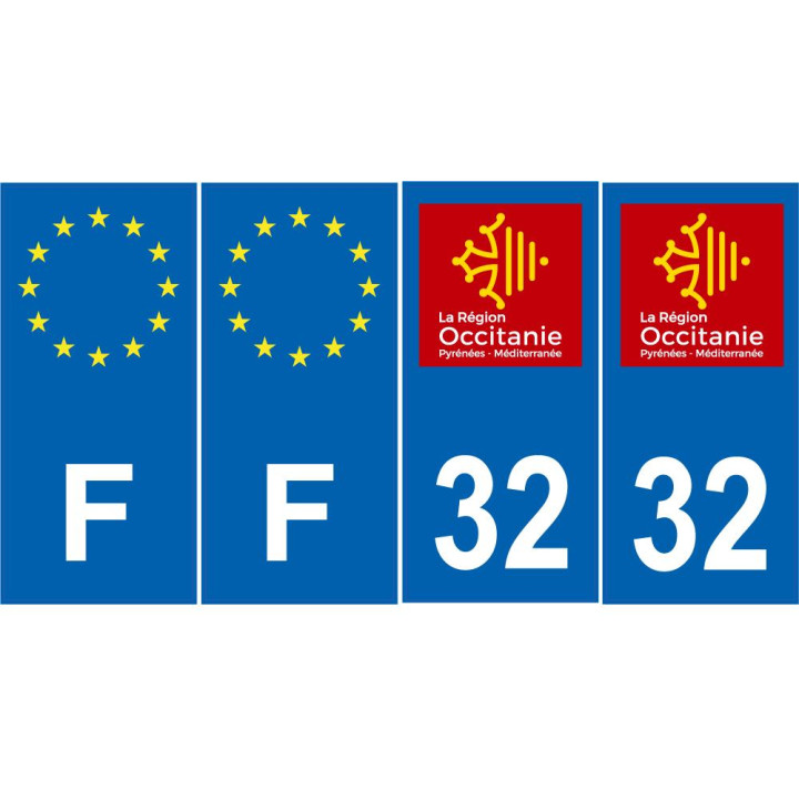 64 Pau sticker plate registration city