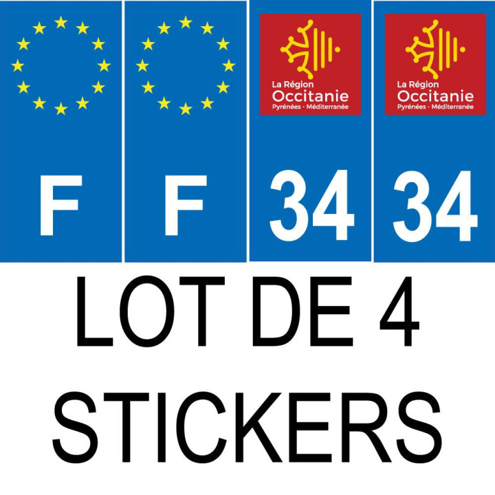 64 Pau sticker plate registration city