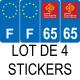 64 Pau sticker plate registration city