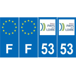 64 Pau sticker plate registration city