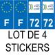 64 Pau sticker plate registration city