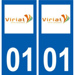 01 Viriat logo ville autocollant plaque sticker