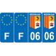 64 Pau sticker plate registration city