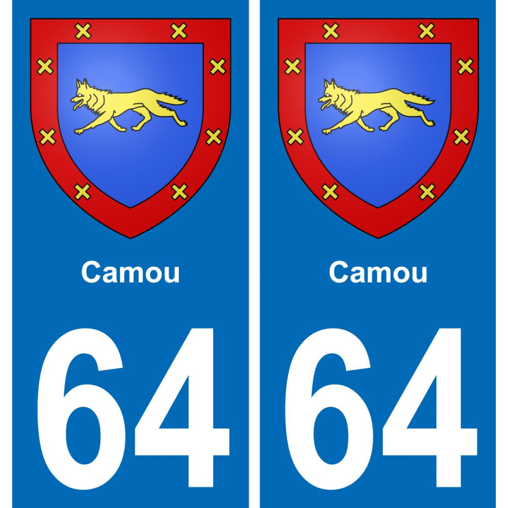 64 Camou wappen aufkleber typenschild aufkleber stadt