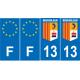 64 Pau sticker plate registration city