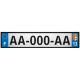 Lot de 4 autocollants bleu 13 BOUCHES-DU-RHONE Provence-Alpes-Côtes-d'Azur - F Europe nouvelles régions immatriculation sticker