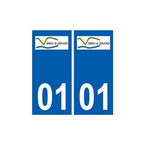 01 Virieu-le-Grand logo ville autocollant plaque sticker