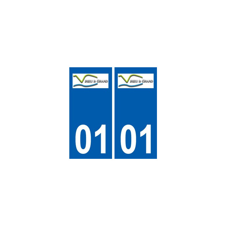 01 Virieu-le-Grand logo ville autocollant plaque sticker