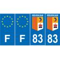 64 Pau placa etiqueta de registro de la ciudad