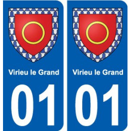 01 Virieu-le-Grand ville autocollant plaque sticker