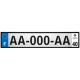 40 Landes Blanc Cône de pin pomme de pin sapin ville sticker plaque immatriculation auto logo343