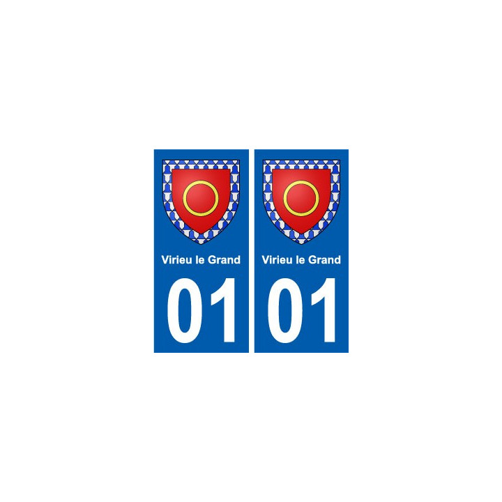 01 Virieu-le-Grand ville autocollant plaque sticker