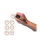 Lot de 64 Etiquettes ronde confiture bocaux fait maison autocollant sticker logo 587