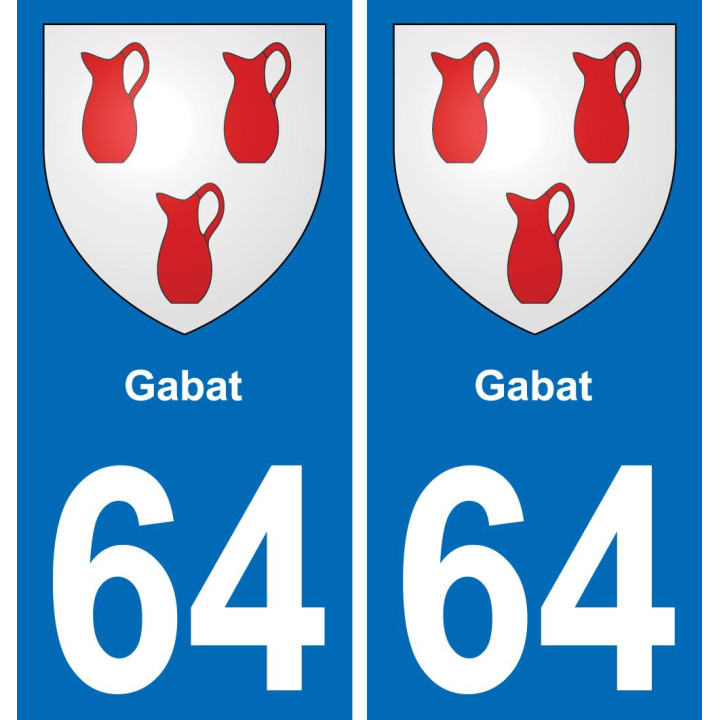 64 Gabat wappen aufkleber typenschild aufkleber stadt